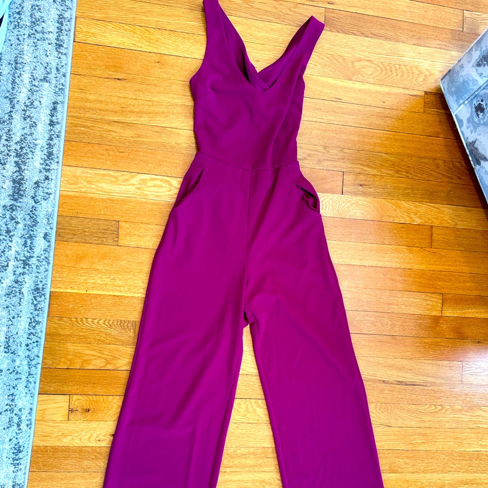 Fuchsia pink jumpsuit